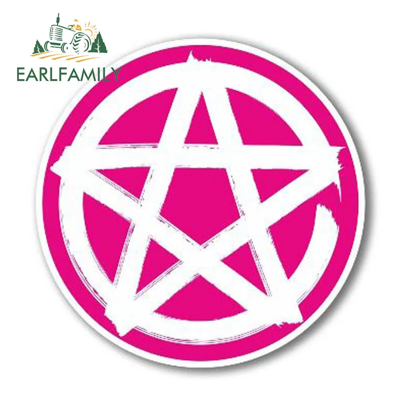 EARLFAMILY 13 см x фотоотражающая наклейка в виде пятиконечной звезды для украшения