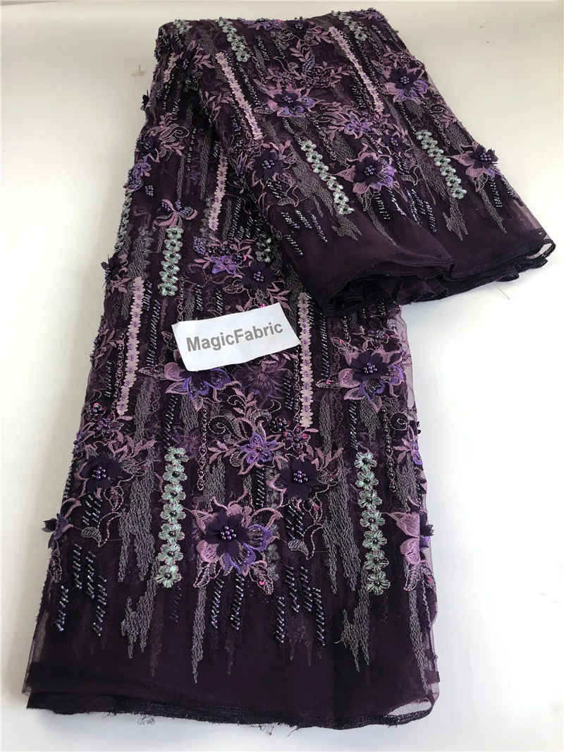 Нигерийская Тюлевая кружевная ткань Лидер продаж вышитая французская сетчатая в