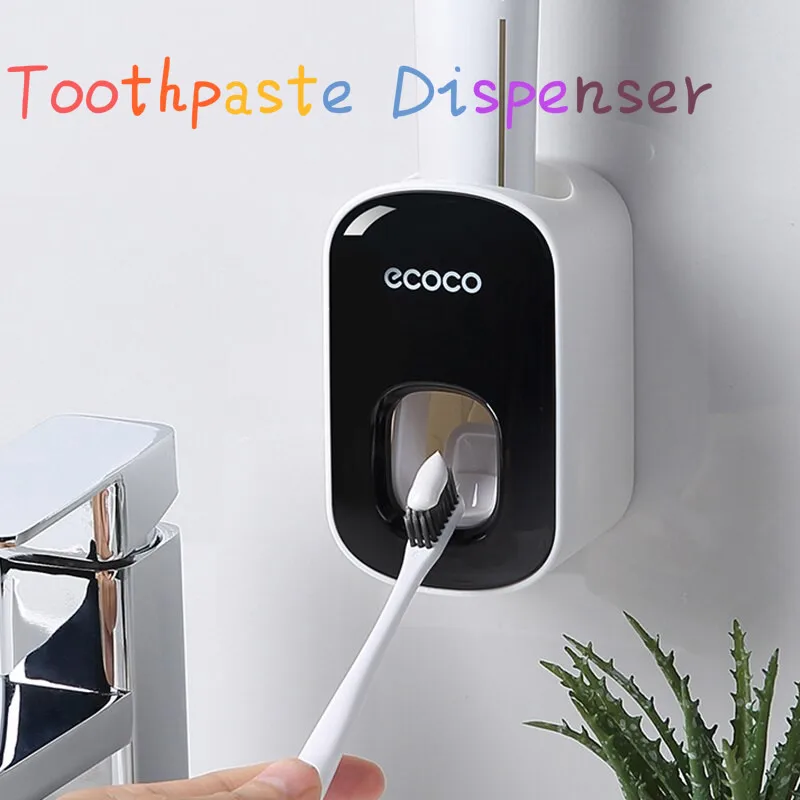 

Automatic Toothpaste Dispenser Squeezer Wall Mount Teethpaste Dispenser Rolling Squeezer Tooth Paste Squeezer Bathroom Supplies