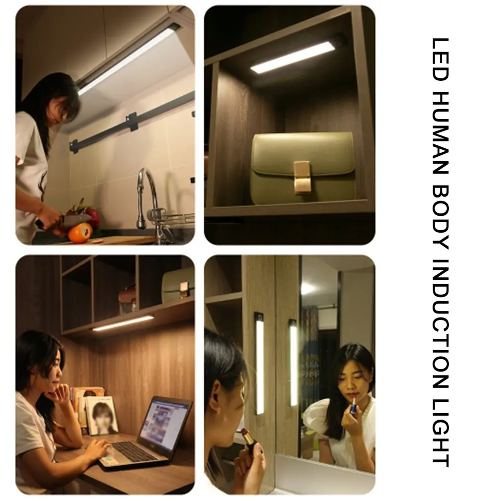 

LED Smart Ultra-Thin Human Body Infrared Sensor Light 1.75W For Bar Cabinet Wardrobe Aisle Wine Cabinet Light