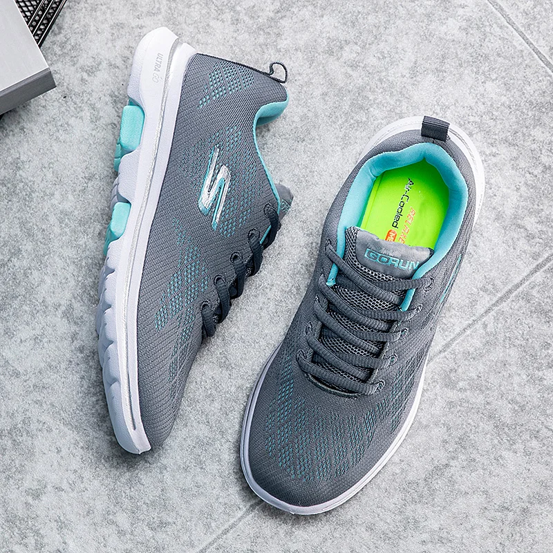 

2021 Hot Products Running Sneakers Mens Breathable Ladies Running Trainers Non-slip Walking Shoes Middle-aged and Elderly People