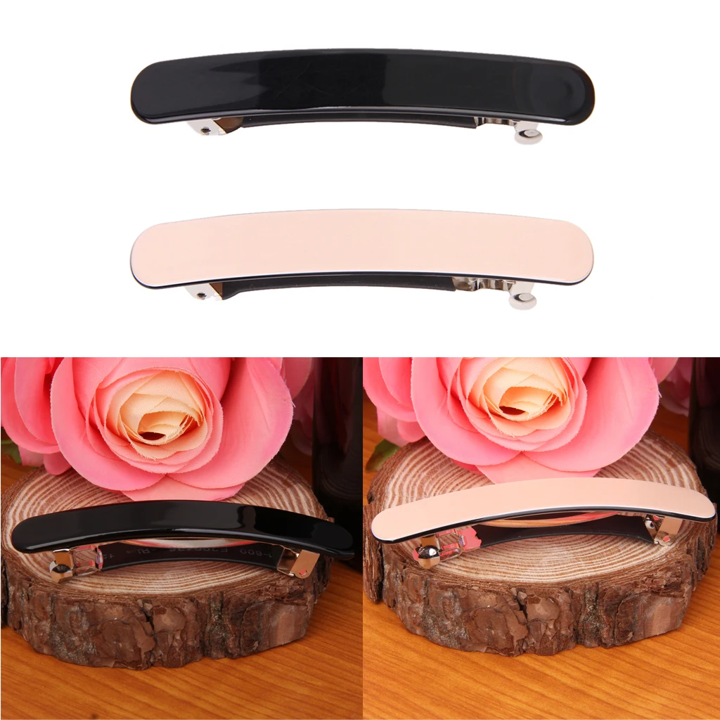 

2x Korean Style Women Gril Leopard Print Hair Barrette Clips Ponytail Holder