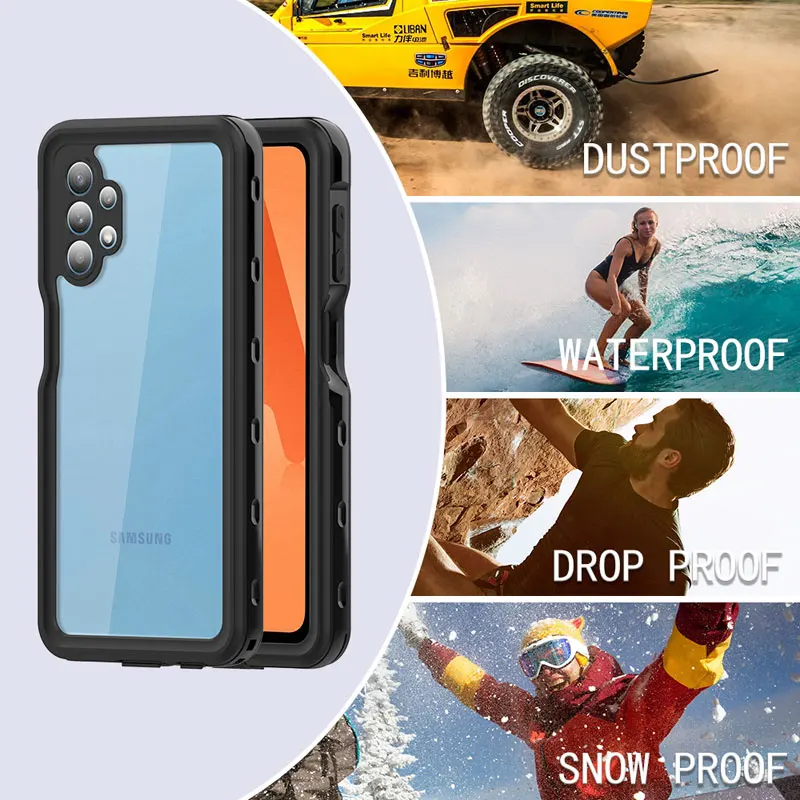 Водонепроницаемый чехол для Samsung A53 A33 A32 A23, Защитные чехлы для телефонов, противоударный чехол для плавания и дайвинга, защитные чехлы