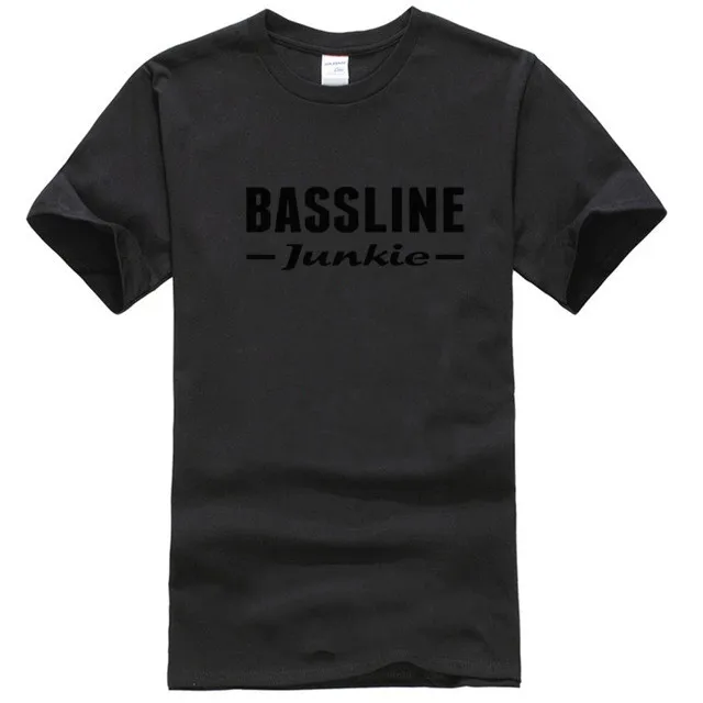Bassline Junkie Мужская футболка музыкальный дом DJ производитель дабстеп | одежда