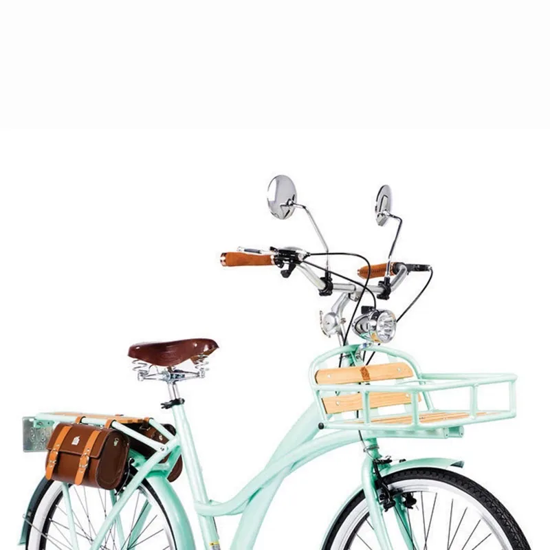 

Vintage Bicycle Bag Front Tube Rear Seat Saddle Brown Road Bike Pannier Women Cycling Accessories