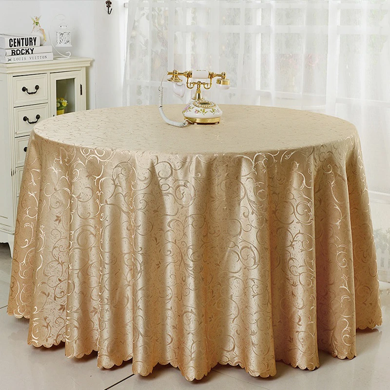 jacquard round wedding table cloth damask pattern table cover decoration hotel restaurant party show luxury style free global shipping