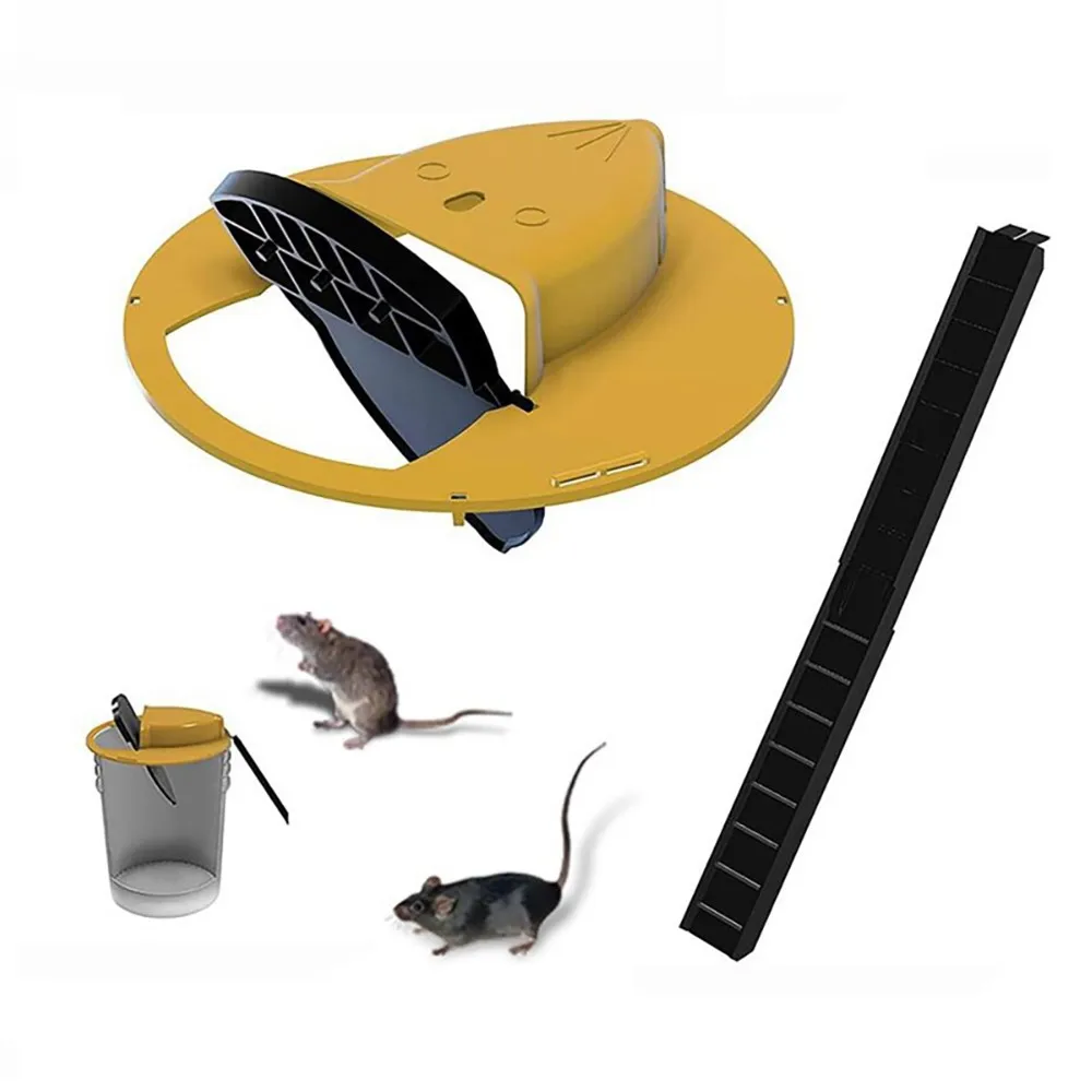 

Reusable Smart Mouse Rat Trap Plastic Flip N Slide Bucket Lid Mouse Rat Mouse Trap Humane Or Lethal Trap Door Style Multi Catch