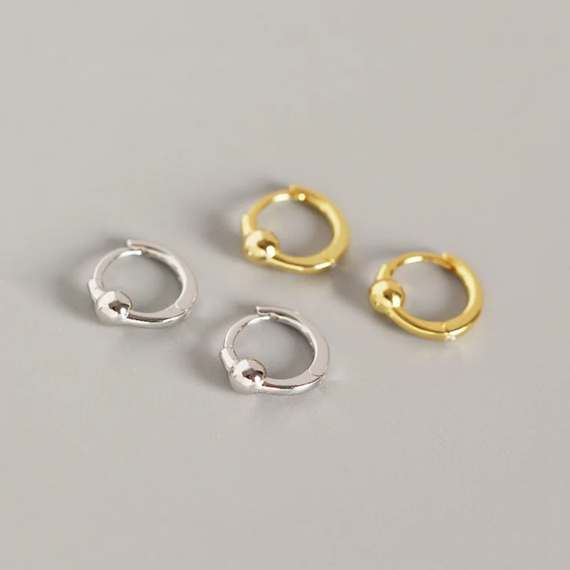 Маленькие крошечные серьги кольца WTLTC из стерлингового серебра 925 пробы для