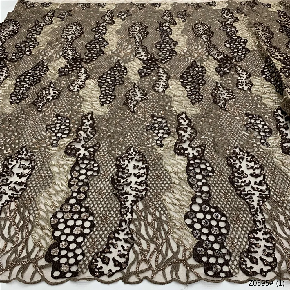 

Фатиновая сетчатая кружевная ткань, красивые бусины ручной работы, кружевная ткань, нигерийская сетчатая кружевная ткань для свадебного ши...