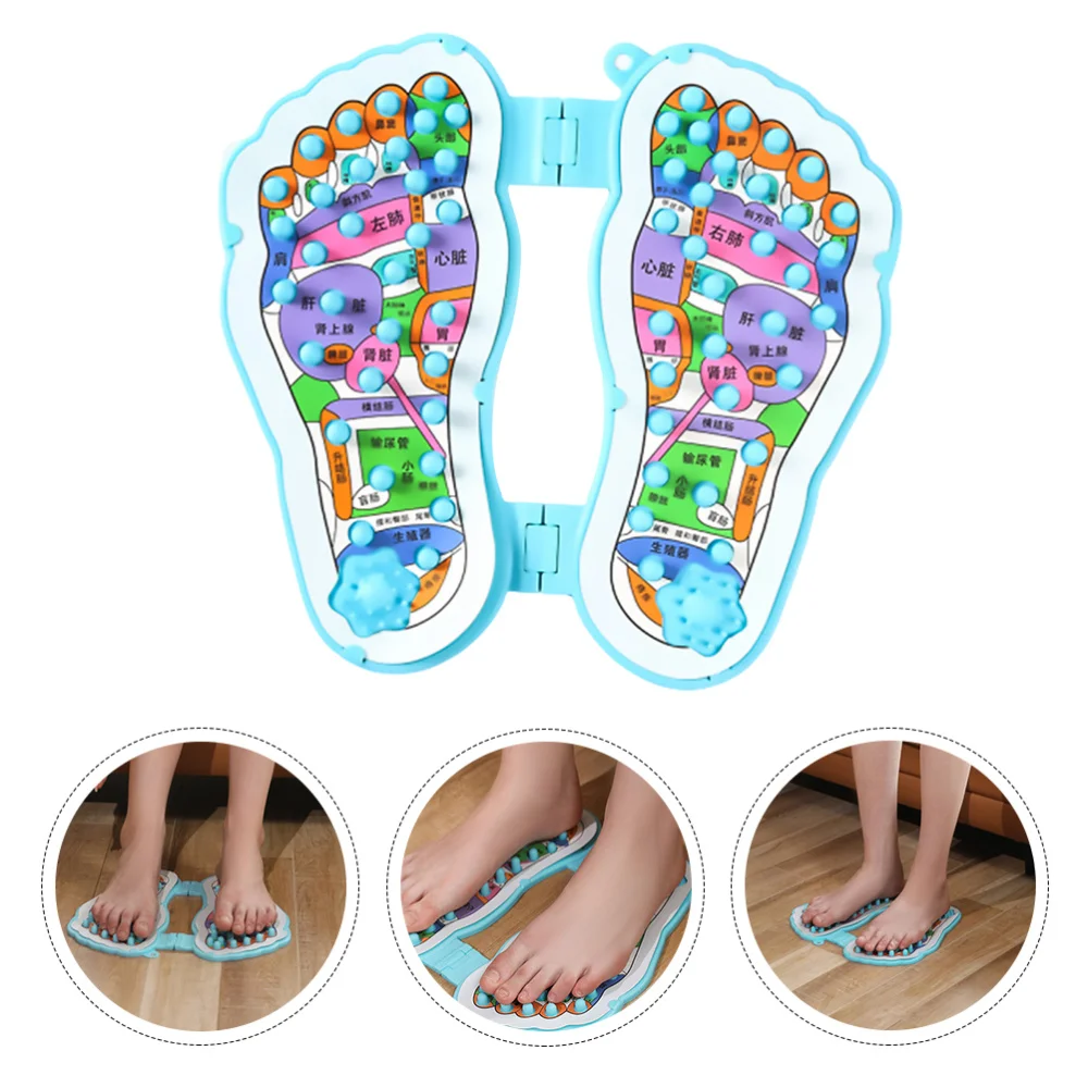 

Foot Point Pad Foot Pad Blood Circulation Acupressure Mat Feet Health Care Massaging Plate for Home Office (Rect