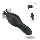 Мужская стимуляция головки члена устройство для мастурбации Задержка пениса и длительная тренировка секс-игрушки 10 скоростей мужские секс-игрушки