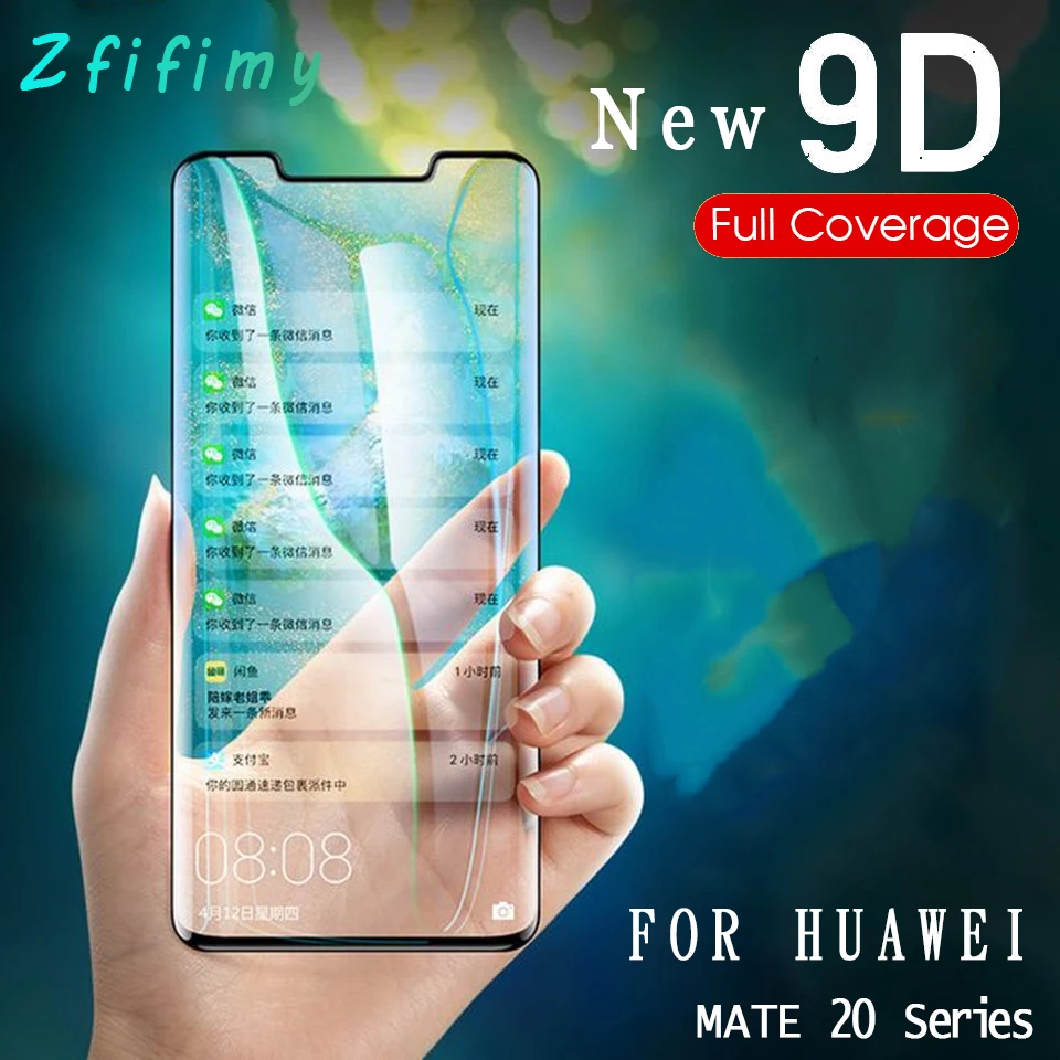 9D полное покрытие изогнутое закаленное стекло для huawei mate 20 30 Pro защита экрана на