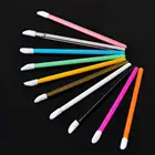 2000 шт., кисти для одноразовые кисточки для губ, разноцветные кисти для макияжа, помада, палочки для нанесения блеска на губы, аппликатор, инструмент для макияжа, оптовая продажа