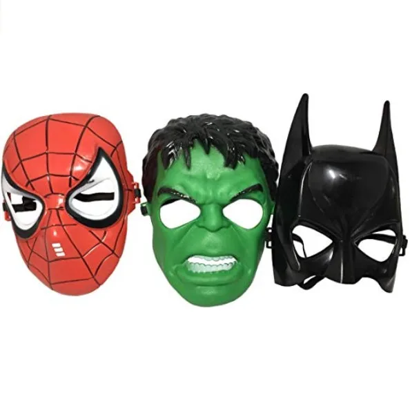 Новые Мстители Капитан Америка Человек-паук Халк Маски Железный человек Бэтмен