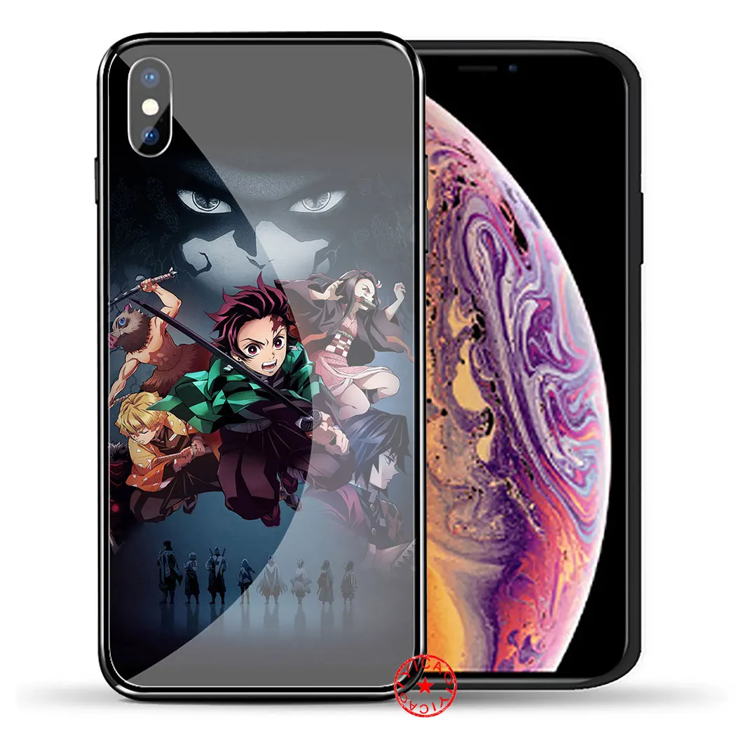 TG2 Чехол из закаленного стекла чехол для iPhone 5 5S SE 6 6S 7 8 Plus 11 Pro X XR XS Max Pro - Цвет: TG2