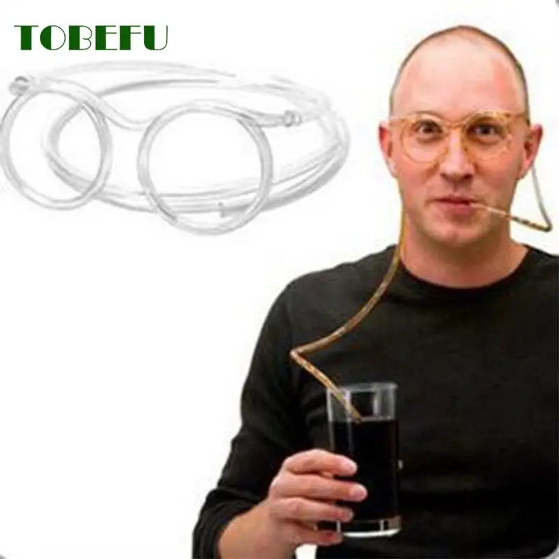 TOBEFU одна штука веселые Мягкие пластиковые соломенные забавные очки гибкие