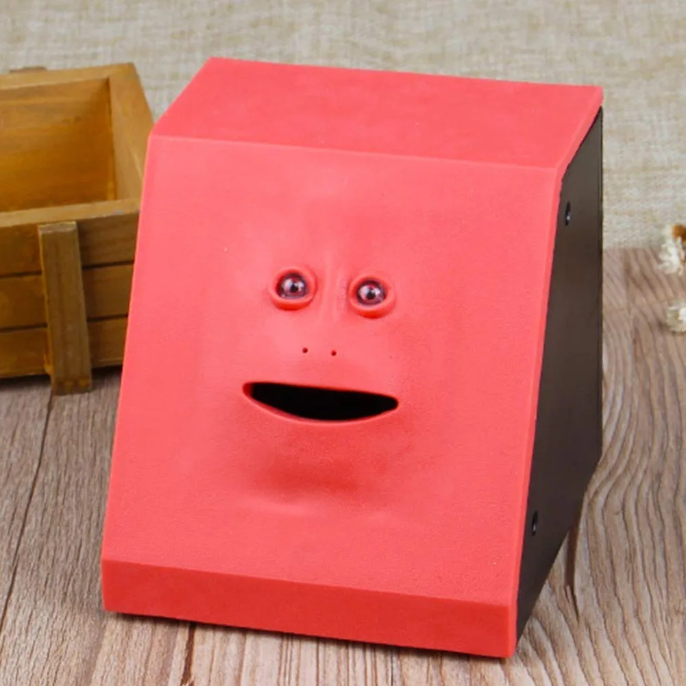

Face Money Eating Coin Bank Battery Powered Saving Box Kids Toys Gifts ANDF889
