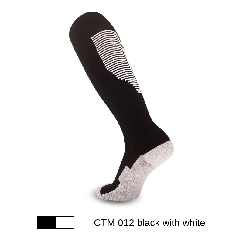 

Men Striped Football Socks Breathable Thick Towel Socks Long Tube Sports Socks Soccer Socks Size Adult Size 38-45 SKH038