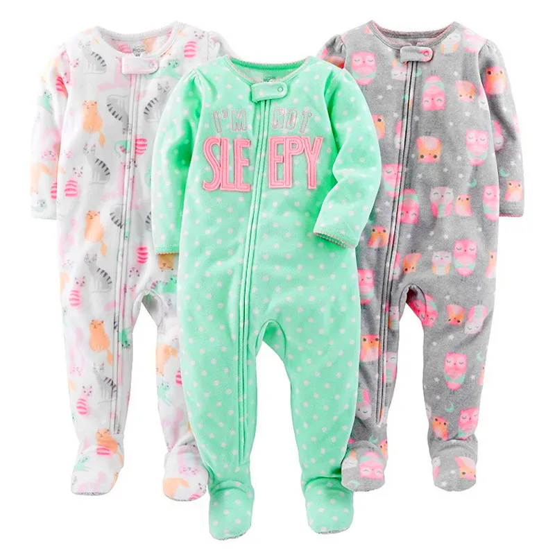 Детский флисовый Siamese комбинезон для мальчиков и девочек сиамская одежда теплые