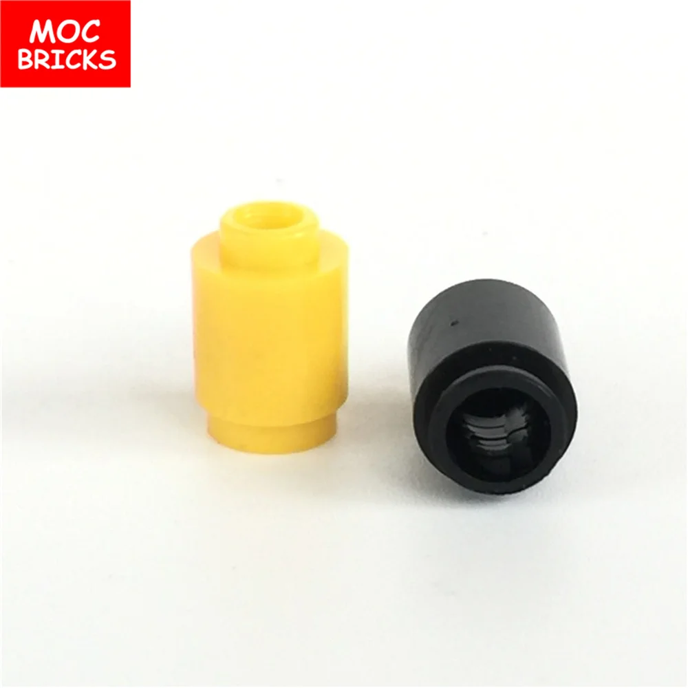 10 шт./партия кубики MOC Круглый Кирпич 1x1 прозрачный совместимый с 3062b развивающие
