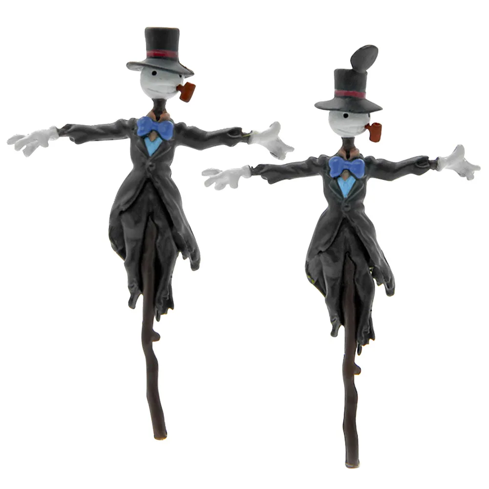 Landscape Home Decoration Mini Scarecrow Figurine Toy Figures Anime Garden Miniatures Resin Doll Halloween Gift | Дом и сад