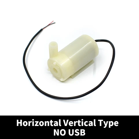 EQV Mute Mini Micro Motor de La Bomba Sumergible Bombas De Agua DC 3-5 В 70-120L/H unidad USB