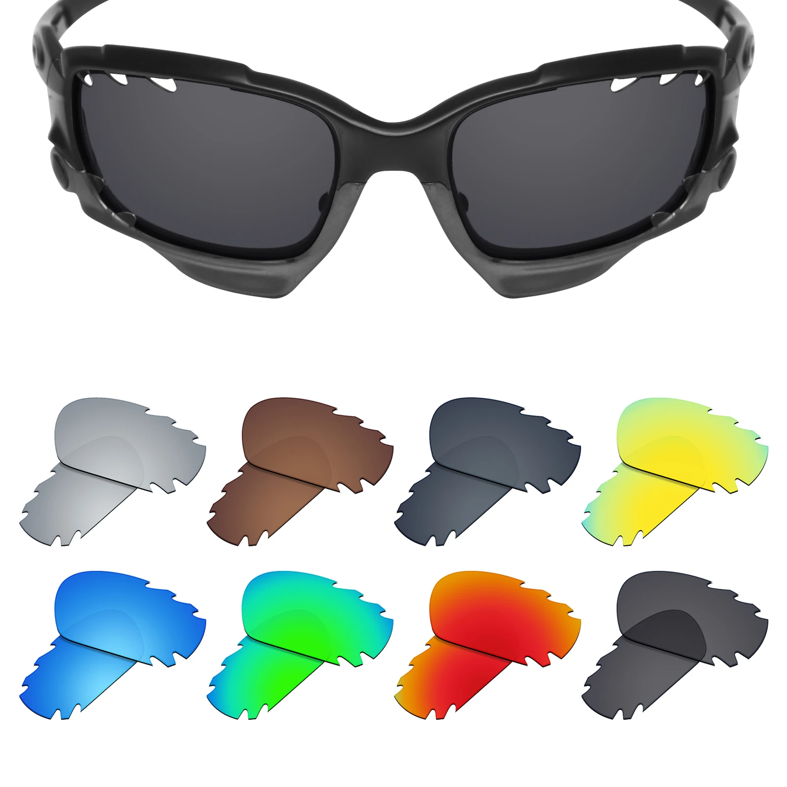 Поляризованные Сменные линзы SmartVLT для солнцезащитных очков Oakley Jawbone с отверстиями, несколько вариантов - изображение