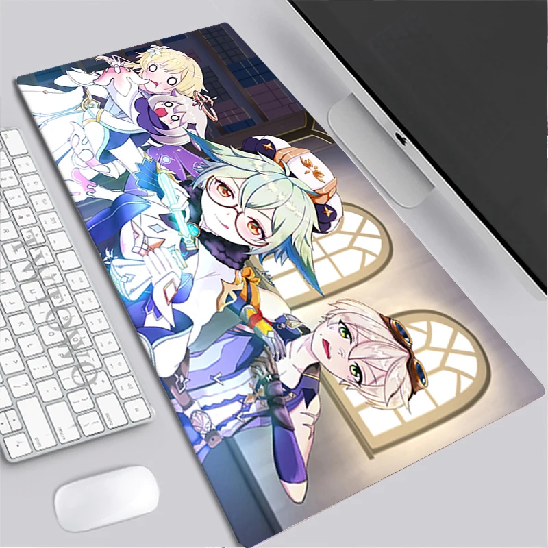 

Mouse Pad Gamer New Home HD MousePads keyboard pad Genshin Impact Carpet Anti-slip Gamer Soft Desktop Mouse Pad Mice Pad