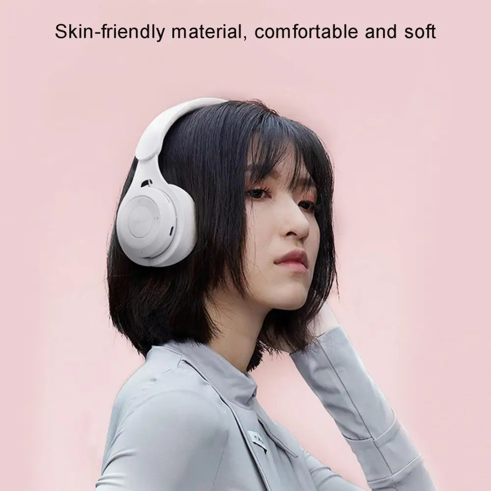 

M6 wireless bluetooth headset new binaural folding gaming stereo headset macarons support TF card head-mounted bluetooth headset