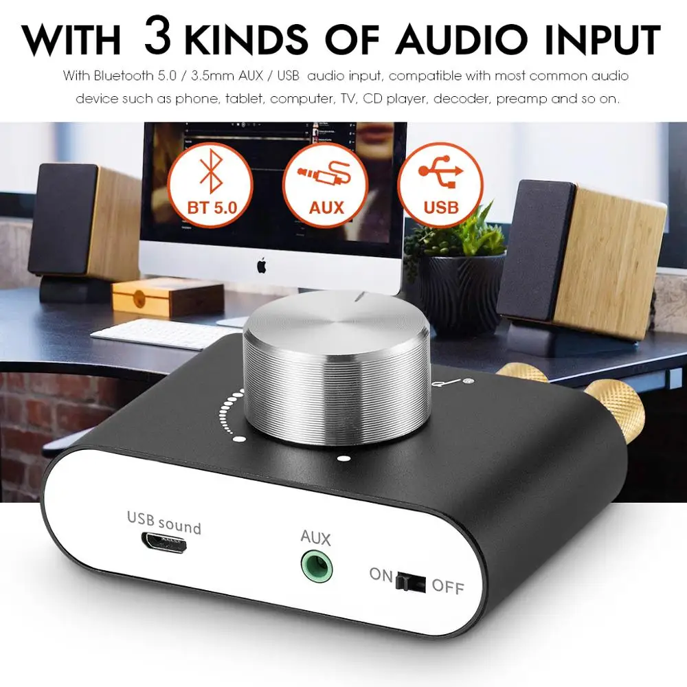 Усилитель мощности Douk Audio HiFi Bluetooth 5 0 мини цифровой усилитель TPA3116 класс D домашний