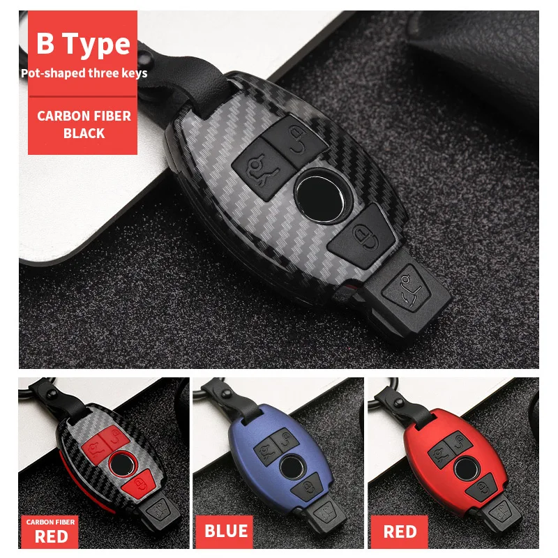 

Car Key Case Cover Shell For Mercedes Benz E C Class E43 E300 E400 W213 A205 A238 C205 C257 W204 W212 GLC CLA GLA Accessories