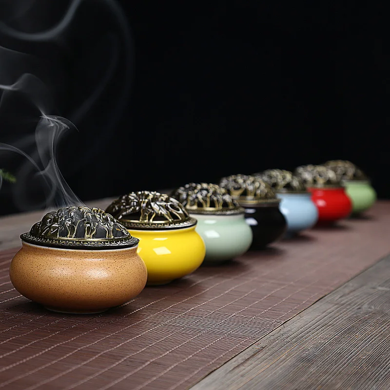 Ceramic incense burner Archaize alloy home furnishing articles joss stick censer holder decoration | Дом и сад