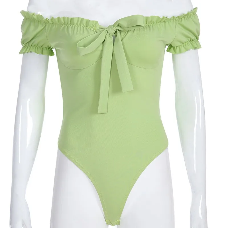 неоновая одежда Женские Боди с высокой посадкой неоновые цветные стринги