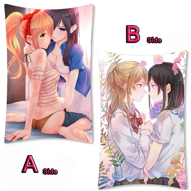 02 Аниме цитрусовые Aihara Yuzu Aihara Mei милый Dakimakura длинная подушка для объятий чехол кровать подушка Pilow крышка 2WAY 35x55 см - Цвет: 02