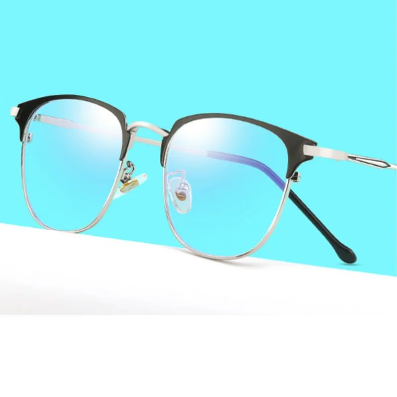 

Round Women'S Eyeglasses With Frame Vintage Glasses Trending Products 2021 Oval Anti Blue Light Glasses Cozmo Black Gold Frame