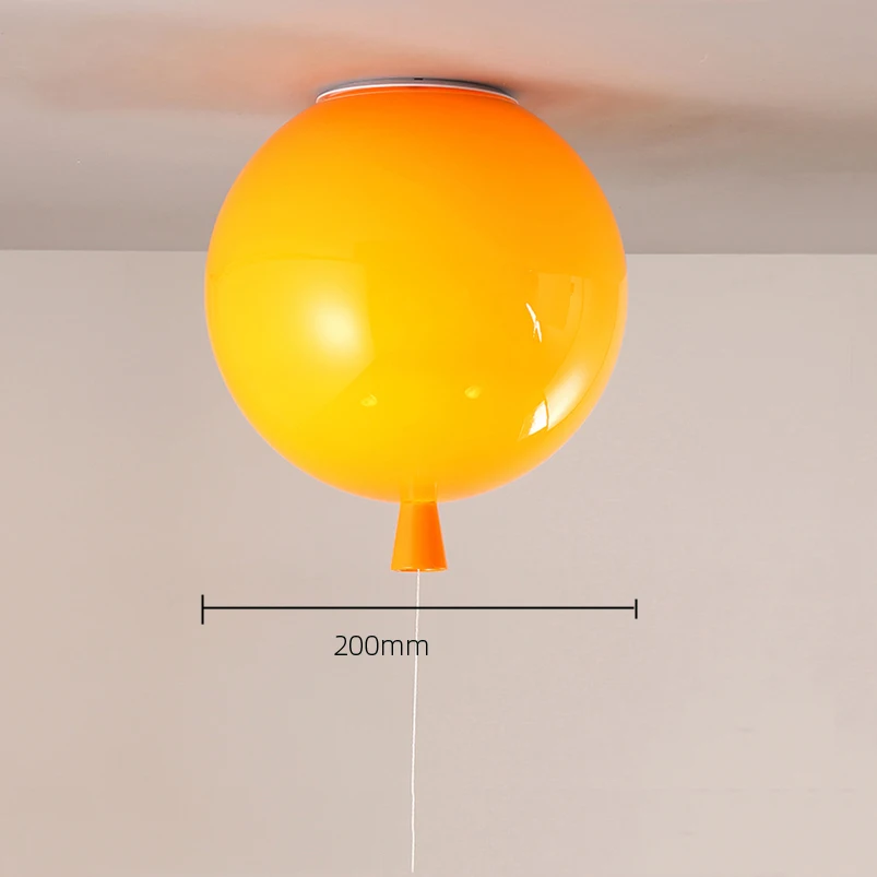 Lámparas de techo de globos coloridas, candelabro de luz E27 para cabecera de habitación de bebé, balcón, iluminación para escalera, sujetador