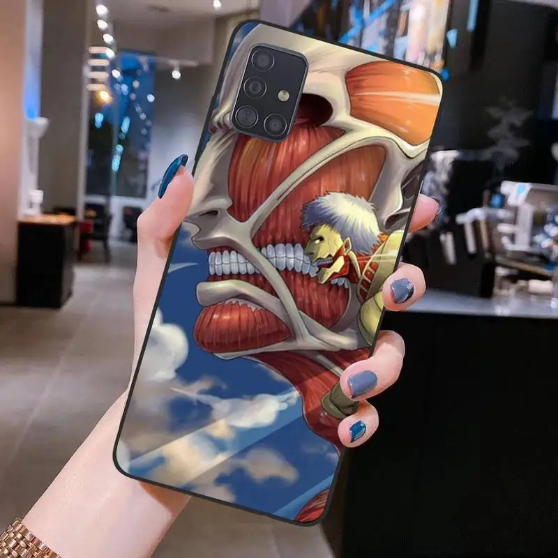 

Anime Japanese attack on Titan Luxury Phone Case for Samsung S20 plus Ultra S6 S7 edge S8 S9 plus S10 5G lite 2020