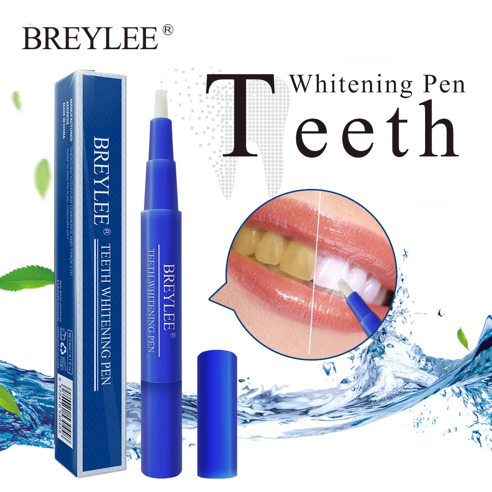 

BREYLEE Teeth Whitening Pen Brush Oral Hygiene Toothbrush Gel Essence Dental Cleaning Removes Plaque Stains Serum Tooth Care