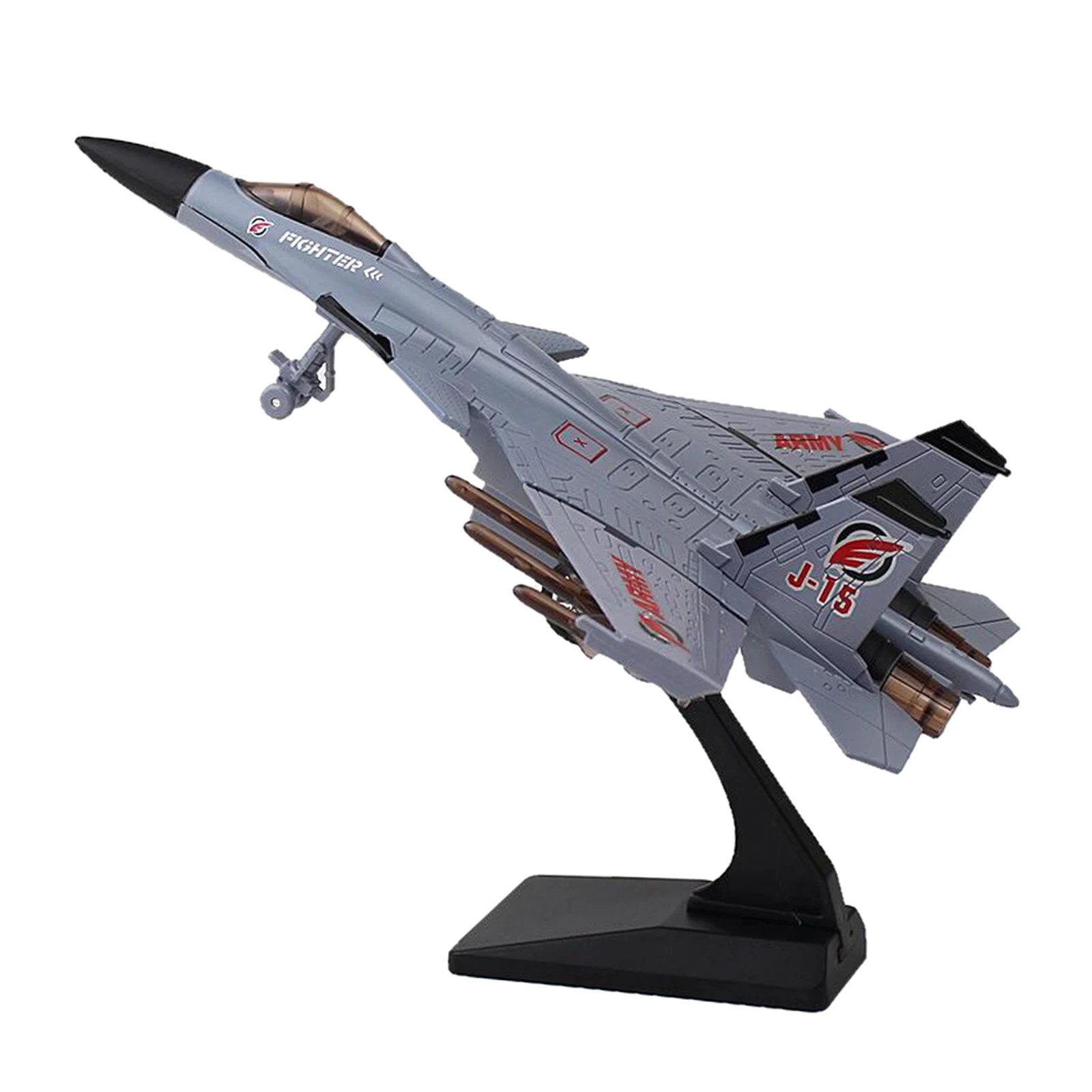 

China J15 Plane Model Small Scale Model Planes Gifts for Kids Adults Gray