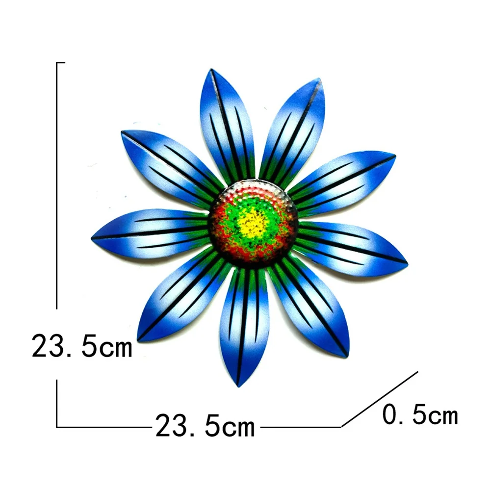 

Five Colors Options Vibrant Flower Shaped Wall Decoration Wall Hanging Crafts Metal Flower Decor Home Decoration Modern Decor