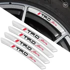 4 шт., алюминиевые автомобильные наклейки для Toyota Corolla Yaris Rav4 Avensis Auris Camry C-hr 86 Prius