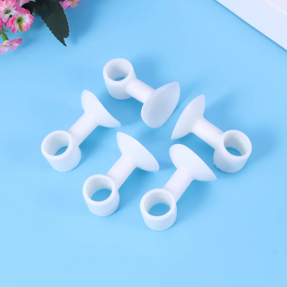 

5pcs Silicone Anti-collision Door Stopper Handles Door Protective Pad Sucking Rubber Doorknob Bumper Crash Pads Protector (White