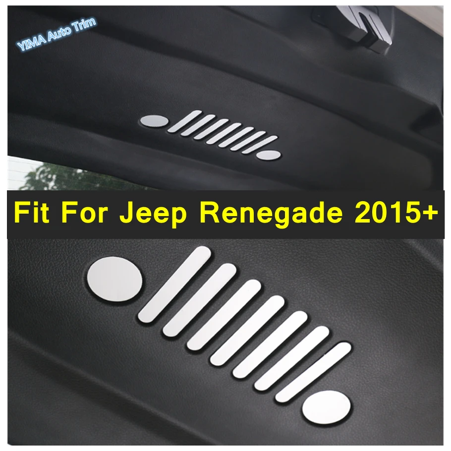 

Lapetus Car Styling Tailgate Tail Door Inside Emblem Vehicle Sticker Cover Trim Fit For Jeep Renegade 2015 - 2020 Colorfully