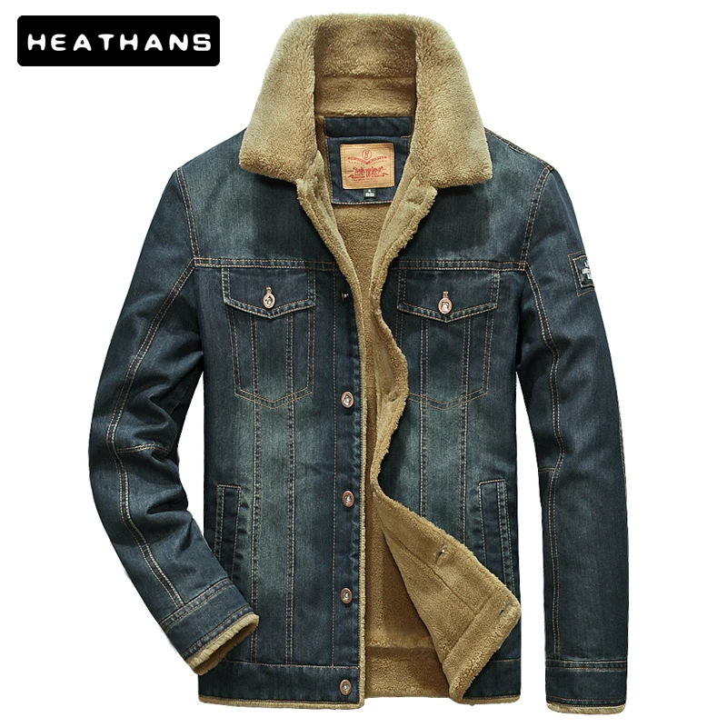 

Мужская джинсовая куртка зимнее ветрозащитное теплое мужские куртки верхняя одежда джинсы для женщин пальто мужской мульти-карман ковбойс...