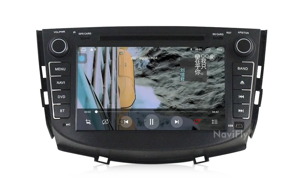 NaviFly Android 9,1 Автомобильный мультимедийный gps радио плеер для Lifan X60 стерео dvd-плеер wifi BT CANBUS четырехъядерный 2 Гб ram 32 ГБ rom FM