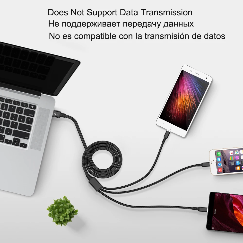 BaySerry 3 в 1 8Pin USB Type C Micro кабель для iPhone 13 12 11 Pro Samsung S21 Xiaomi Huawei кабели быстрой зарядки |
