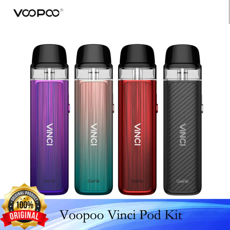 

Original VOOPOO Vinci Pod Starter Kit 15W Vape 800mAh Battery 2ml Pod Cartridge GENE Chipset E Cigarettes Vaporizer E Cigarette