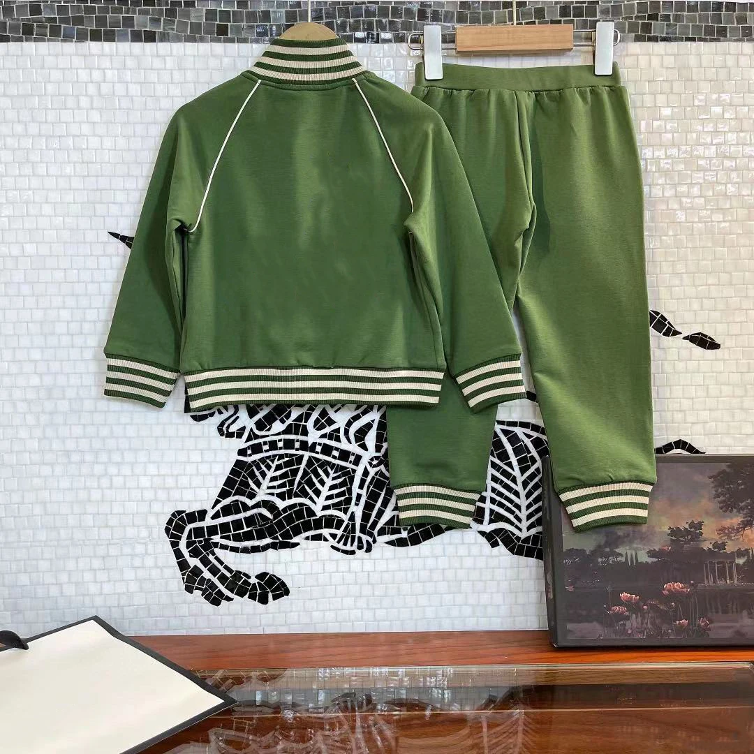 

2021 Kids Girls Boys Fashion Sports Two Pcs Sets Stylish Cotton Tracksuits Childrens-Clothes