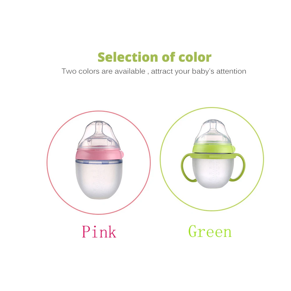 Силиконовая детская бутылочка детское молоко Детская Бутылочка с ложкой соской