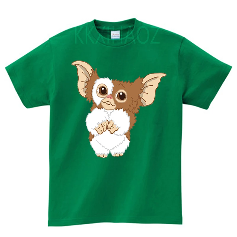 

Детская смешная футболка с мультяшным принтом Gremlins Gizmo, летние милые топы для маленьких мальчиков и девочек, Отличная повседневная одежда д...